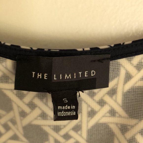 🛍️DONATED | The Limited | Sleeveless Blue and White Dress - Picture 4 of 7